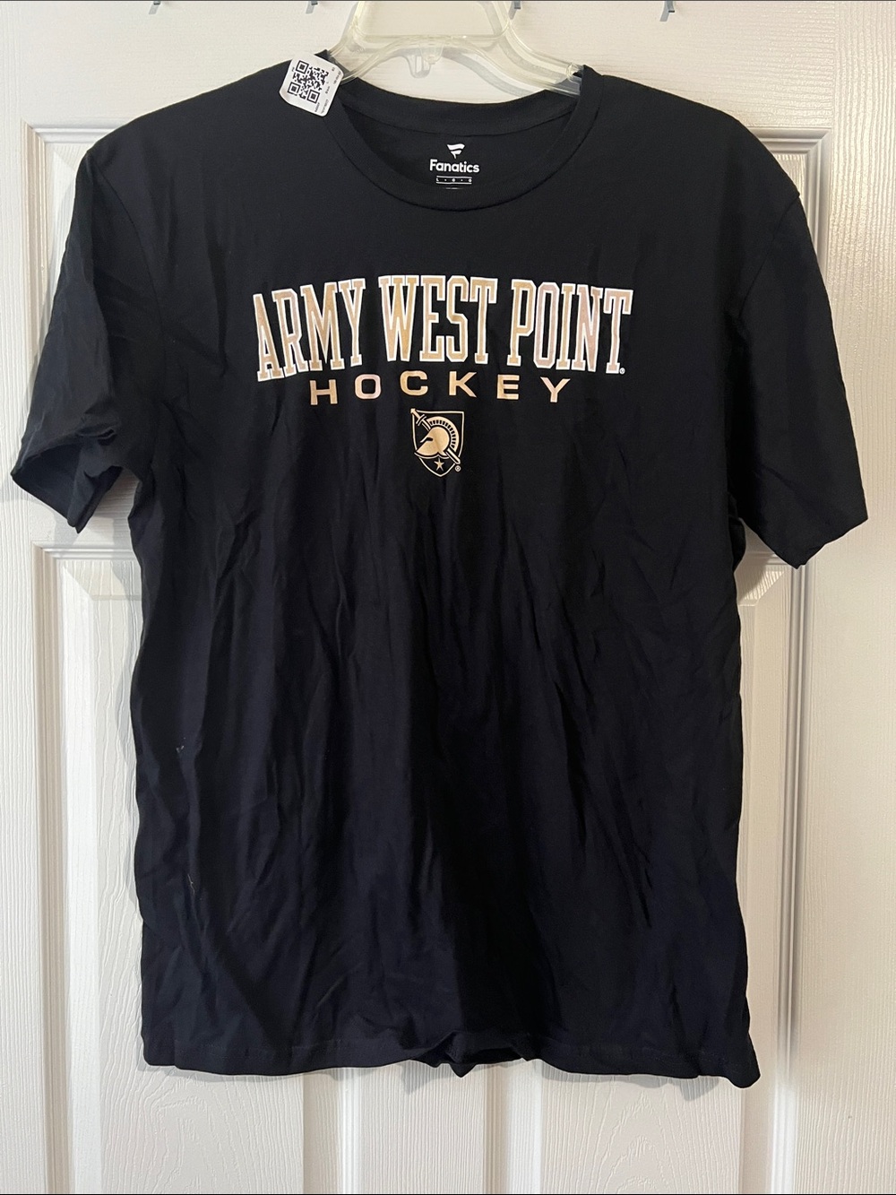 NWOT Fanatics Black Army West Point Hockey Tee with Gold Accents